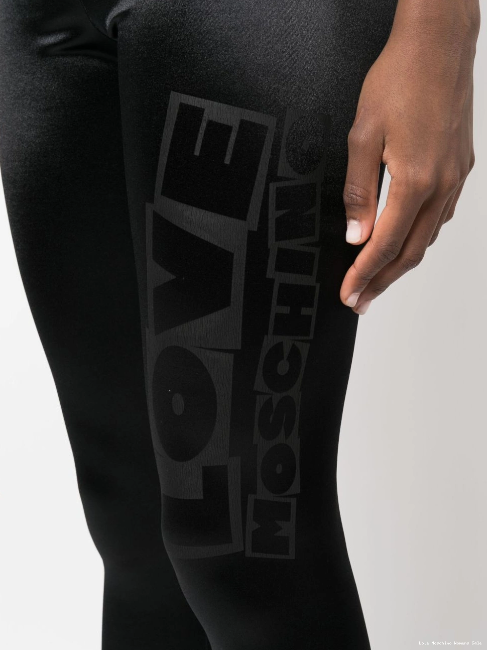 Cheap Moschino print satin-finish logo Love Women leggings 0404